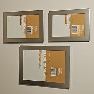 Room Essentials Silver Frames- 3 Pack